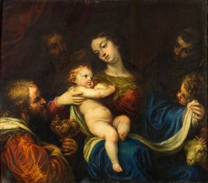 CASTELLO VALERIO Genova  1624  1659 - Adorazione dei Magi