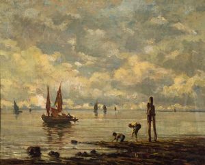 CIARDI GUGLIELMO Venezia 1842 - 1917 - Laguna veneta