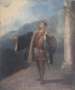 BOSSOLI CARLO Lugano 1815 - 1884 Torino - Carlo Volta  tenore del Teatro di Odessa Odessa 1841