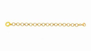 CHANTECLER - Peso gr 10 9 Lunghezza cm 19 Bracciale in oro giallo  firmato Chantecler  a maglia ad anelli. Corredato di scatola  [..]
