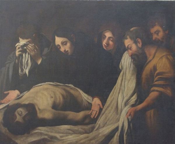 PITTORE ANONIMO : Compianto sul Cristo morto  - Asta Asta 149 Dipinti sculture e grafica - Associazione Nazionale - Case d'Asta italiane