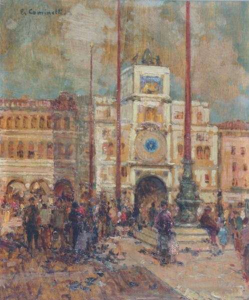 COMINETTI ERNESTO Torino 1900 - 1990 : Venezia 1938  - Asta Asta 149 Dipinti sculture e grafica - Associazione Nazionale - Case d'Asta italiane