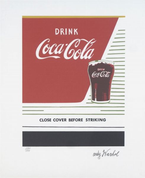 WARHOL ANDY USA 1927 - 1987 : Coca Cola  - Asta Asta 149 Dipinti sculture e grafica - Associazione Nazionale - Case d'Asta italiane