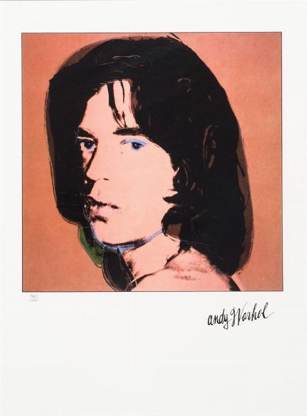WARHOL ANDY USA 1927 - 1987 : Mick Jagger  - Asta Asta 149 Dipinti sculture e grafica - Associazione Nazionale - Case d'Asta italiane