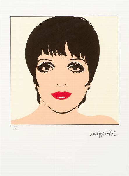WARHOL ANDY USA 1927 - 1987 : Liza Minnelli  - Asta Asta 149 Dipinti sculture e grafica - Associazione Nazionale - Case d'Asta italiane
