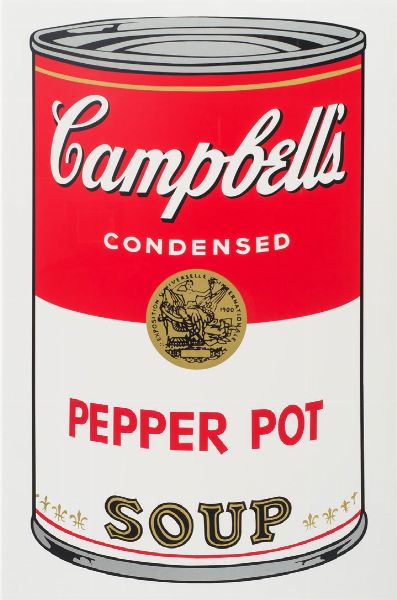 WARHOL ANDY USA 1927 - 1987 : Campbell's Soup Pepper Pot  - Asta Asta 149 Dipinti sculture e grafica - Associazione Nazionale - Case d'Asta italiane