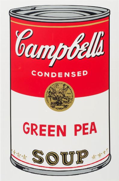 WARHOL ANDY USA 1927 - 1987 : Campbell's Soup Green Pea  - Asta Asta 149 Dipinti sculture e grafica - Associazione Nazionale - Case d'Asta italiane