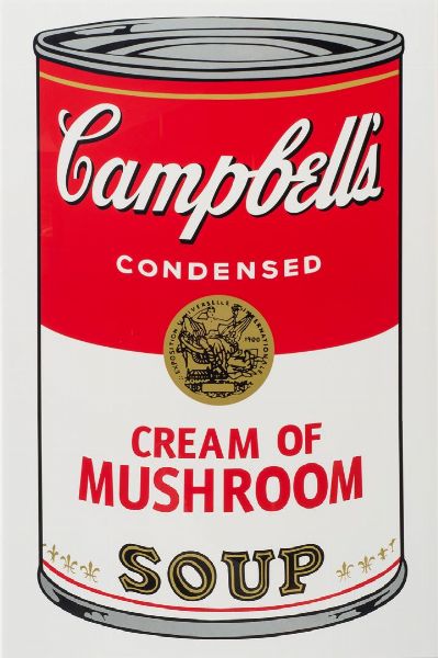 WARHOL ANDY USA 1927 - 1987 : Campbell's Soup Cream of mushroom  - Asta Asta 149 Dipinti sculture e grafica - Associazione Nazionale - Case d'Asta italiane