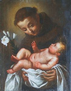 PROCACCINI GIULIO CESARE (Seguace di) - Sant'Antonio da Padova con il Bambino