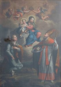 REGIS GIUSEPPE FRANCESCO Mondovì (CN) 1752 - ? prima del 1820 - La Vergine e il Bambino con i Santi Maria Maddalena e Dionigi 1810