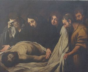 PITTORE ANONIMO - Compianto sul Cristo morto