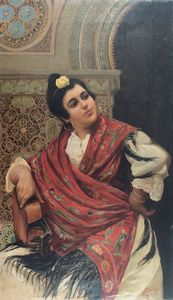 GAVARUZZI VITTORIO I XIX secolo - Figura orientale 1897