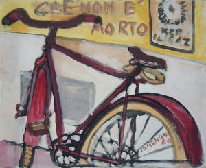 COMENCINI EUGENIO Savona 1939 - La bicicletta rossa 1968