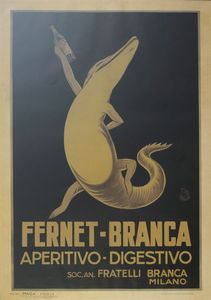 MANIFESTO - Fernet-Branca  aperitivo digestivo