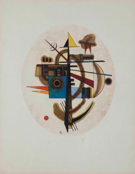 Kandinskij Vasilij : Ovale Komposition, 1925  - Asta Arte Moderna e Contemporanea - Prima Sessione - Associazione Nazionale - Case d'Asta italiane