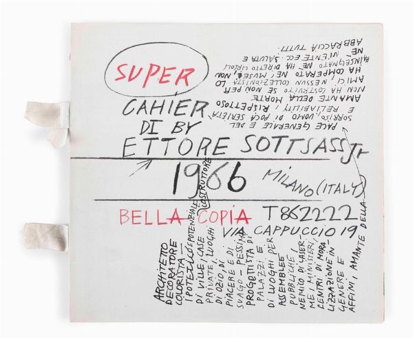 SOTTSASS ETTORE : Super cahier by Ettore Sottsass Jr.  - Asta Arte Moderna e Contemporanea - Prima Sessione - Associazione Nazionale - Case d'Asta italiane