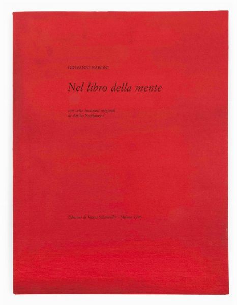 Raboni Giovanni : NEL LIBRO DELLA MENTE  - Asta Arte Moderna e Contemporanea - Prima Sessione - Associazione Nazionale - Case d'Asta italiane