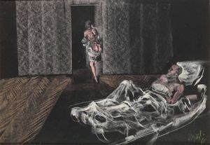 Sughi Alberto - Figure in un interno, 1966