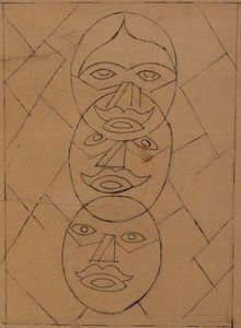 DEPERO FORTUNATO : Teste-Limoni (studio per copertina rivista Il limone), 1926  - Asta Arte Moderna e Contemporanea - Seconda Sessione - Associazione Nazionale - Case d'Asta italiane