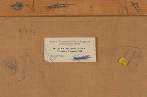 ROSAI OTTONE : Cortile di via de Bardi, 1955  - Asta Arte Moderna e Contemporanea - Seconda Sessione - Associazione Nazionale - Case d'Asta italiane