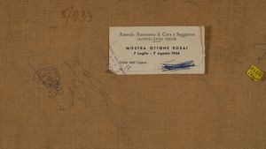ROSAI OTTONE : Cortile di via de Bardi, 1955  - Asta Arte Moderna e Contemporanea - Seconda Sessione - Associazione Nazionale - Case d'Asta italiane