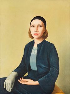 Donghi Antonio : Abito azzurro, 1933  - Asta Arte Moderna e Contemporanea - Seconda Sessione - Associazione Nazionale - Case d'Asta italiane
