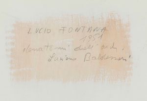 FONTANA LUCIO : Due studi per Manifesto IX Triennale di Milano, 1951  - Asta Arte Moderna e Contemporanea - Seconda Sessione - Associazione Nazionale - Case d'Asta italiane
