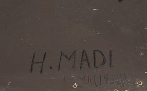 Hussein Madi : Senza titolo, 1968  - Asta Arte Moderna e Contemporanea - Seconda Sessione - Associazione Nazionale - Case d'Asta italiane