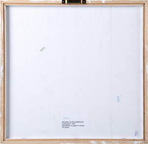 Scaccabarozzi Antonio : Dattilografia, 1970  - Asta Arte Moderna e Contemporanea - Seconda Sessione - Associazione Nazionale - Case d'Asta italiane