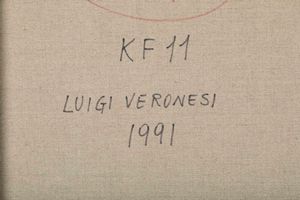 Veronesi Luigi : KF11, 1991  - Asta Arte Moderna e Contemporanea - Seconda Sessione - Associazione Nazionale - Case d'Asta italiane