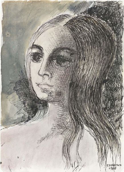 Paul Delvaux : Portrait de femme  - Asta ASTA ARTE MODERNA, 27 MAGGIO 2017 - Associazione Nazionale - Case d'Asta italiane
