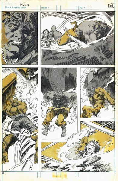 Gene Colan  Alfredo Alcala : The Hulk  - Asta I Maestri del Fumetto e dell'Illustrazione - Associazione Nazionale - Case d'Asta italiane