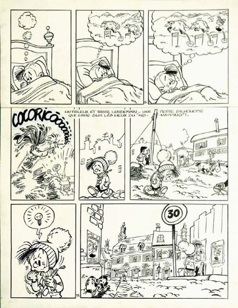 Luc Van Linthout - Andr Franquin : Petit Noel  - Asta I Maestri del Fumetto e dell'Illustrazione - Associazione Nazionale - Case d'Asta italiane