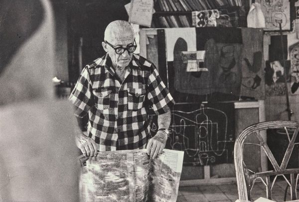 Burri Ren : Le Corbusier, 1960  - Asta Fotografia - Associazione Nazionale - Case d'Asta italiane
