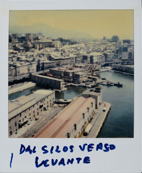 Alberto Lattuada : Dal Silos verso Levante - polaroid con Vedute di Genova 1989-1990  - Asta Fotografia - Associazione Nazionale - Case d'Asta italiane