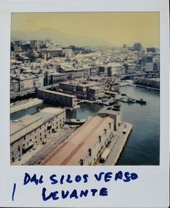 Alberto Lattuada - Dal Silos verso Levante - polaroid con Vedute di Genova 1989-1990