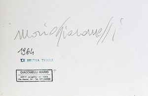 GIACOMELLI MARIO : La buona terra, 1964  - Asta Fotografia - Associazione Nazionale - Case d'Asta italiane