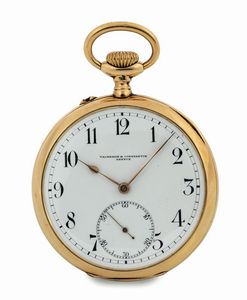 VACHERON CONSTANTIN - VACHERON&CONSTANTIN, Geneve, cassa No. 227300. Orologio da tasca, in oro giallo 18K. Realizzato nel 1920 circa