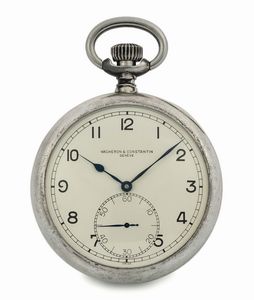 VACHERON CONSTANTIN - VACHERON & CONSTANTIN, Genve, No. 444733, cassa No. 279598, H.S.2. Raro, orologio da tasca, militare con assegnazione. Accompagnato dalla scatola originale. Realizzato nel 1940