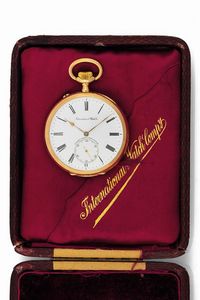 IWC - IWC, International Watch Co., Schaffhausen, cassa No. 373301. Orologio da tasca, in oro rosa 18K con scatola originale. Realizzato nel 1910 circa