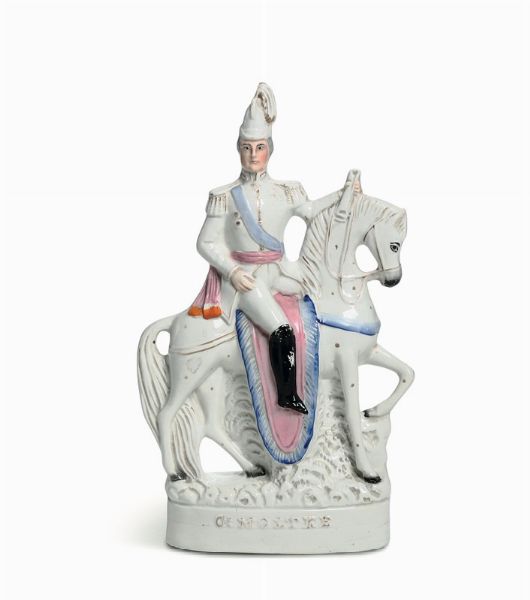 Grande figura Inghilterra, Staffordshire, periodo vittoriano, XIX secolo  - Asta Maioliche e Porcellane - Associazione Nazionale - Case d'Asta italiane