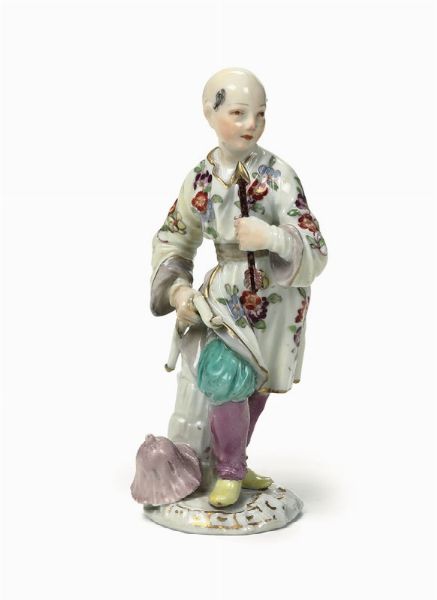 Figurina Meissen, 1750-1760 Probabile modello di Peter Reinicke  - Asta Maioliche e Porcellane - Associazione Nazionale - Case d'Asta italiane