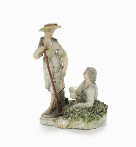 Figurina Germania, Ludwigsburg, 1770 circa  - Asta Maioliche e Porcellane - Associazione Nazionale - Case d'Asta italiane