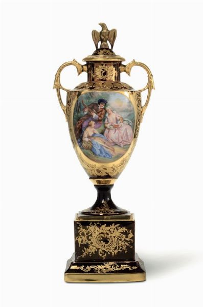 Vaso Probabilmente Boemia, fine del XIX secolo  - Asta Maioliche e Porcellane - Associazione Nazionale - Case d'Asta italiane
