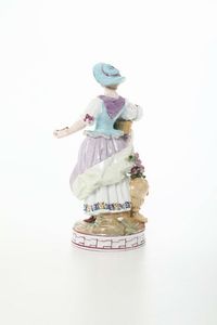 Figurina Meissen (?), XIX secolo  - Asta Maioliche e Porcellane - Associazione Nazionale - Case d'Asta italiane