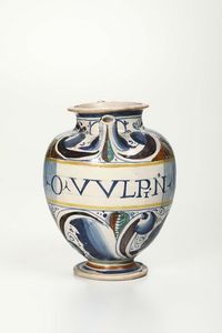 Orciolo Roma, seconda met del XVI secolo  - Asta Maioliche e Porcellane - Associazione Nazionale - Case d'Asta italiane