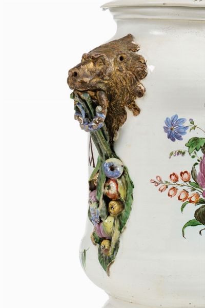 Raro ed importante vaso da farmacia Venezia, Manifattura Cozzi, 1780 circa  - Asta Fine Art Selection - Associazione Nazionale - Case d'Asta italiane