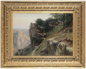 Bracht Eugen - Paesaggio montano, 1875
