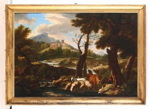 Mulier detto il Tempesta Pieter - Paesaggio con pastori e armenti