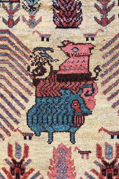 Particolare tappeto Bakshaiesh nord ovest Persia seconda met XIX secolo  - Asta Collezione di Tappeti - Associazione Nazionale - Case d'Asta italiane